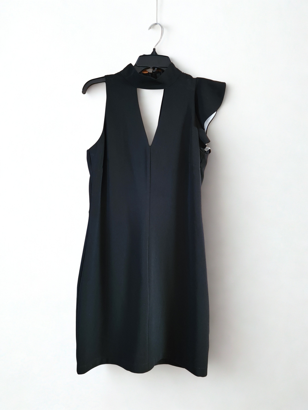 Adelyn Rae LBD with One Shoulder/Open Back/Mock Neck- SZS
